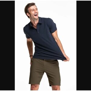 Swet Tailor NEW NWT Mens 30 Army Green Everyday Chino Shorts Golf Athletic Comfy